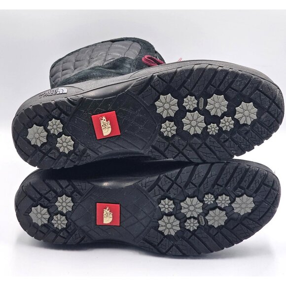 The North Face Women's Black Purple Thermoball Utility Winter Boots Sz 8.5 3012 - Picture 4 of 15